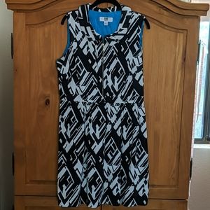 Black & White Sleeveless Dress